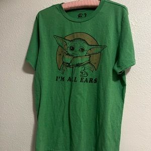 Baby Yoda “ I’m all ears” Mens size large